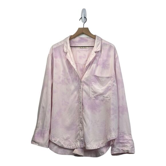 We The Free Tops - We the Free - Free People Tie Dye Button Down Long Sleeve oversized size Large